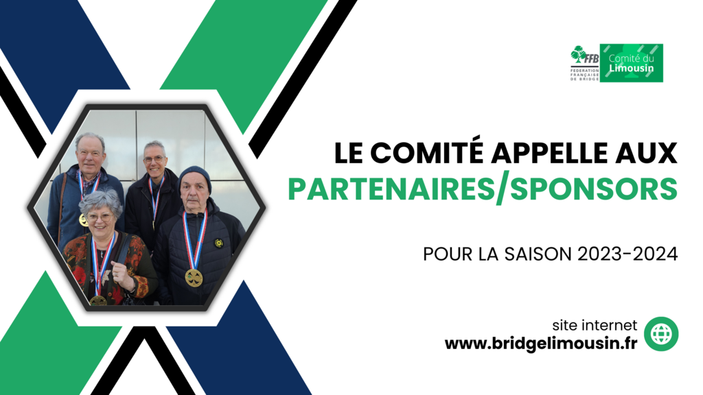 Devenir Partenaire du Comité de Bridge en Limousin