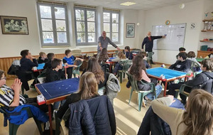 Des collégiens initiés au Bridge à RIOMS-ES-MONTAGNES