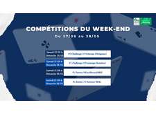 Compétitions du week-end : du 27/05 au 28/05 2023	