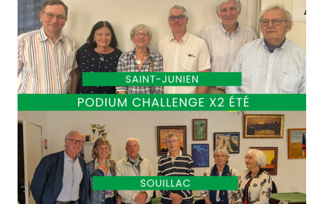 Finale de comité du Challenge x 2 été à Saint-Junien et Souillac